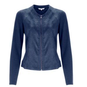 💥LAST CALL💥  SANDWICH Clothing Faux Suede Jacket, Zip Up, Large, Night Sky